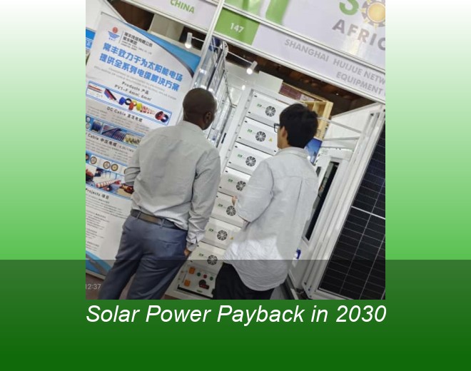 Solar Power Payback in 2030